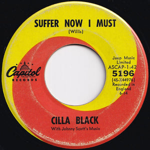 Cilla Black - You're My World / Suffer Now I Must (7 inch Record / Used)