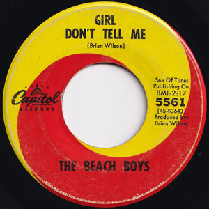 Beach Boys - Barbara Ann / Girl Don't Tell Me (7 inch Record / Used)