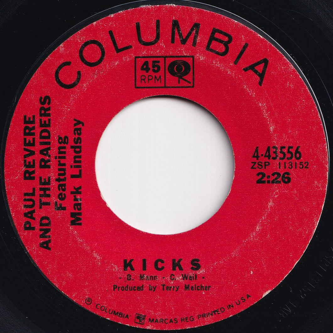 Paul Revere And The Raiders - Kicks / Shake It Up (7 inch Record / Used)