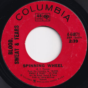 Blood, Sweat & Tears - Spinning Wheel / More And More (7 inch Record / Used)