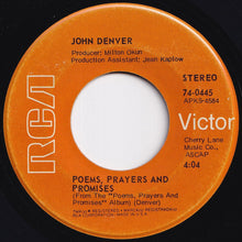 画像をギャラリービューアに読み込む, John Denver - Take Me Home, Country Roads / Poems, Prayers And Promises (7 inch Record / Used)
