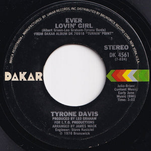 Tyrone Davis - Forever / Ever Lovin' Girl (7 inch Record / Used)