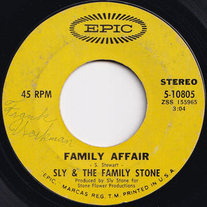 Sly & The Family Stone - Family Affair / Luv N' Haight (7 inch Record / Used)