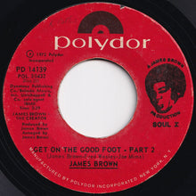 画像をギャラリービューアに読み込む, James Brown - Get On The Good Foot (Part 1) / (Part 2) (7 inch Record / Used)
