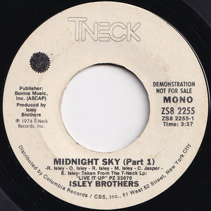 Isley Brothers - Midnight Sky (Part 1) (Stereo) / (Mono) (7 inch Record / Used)