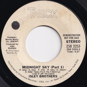 Isley Brothers - Midnight Sky (Part 1) (Stereo) / (Mono) (7 inch Record / Used)