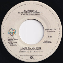 画像をギャラリービューアに読み込む, Ambrosia - Biggest Part Of Me / Livin&#39; On My Own (7 inch Record / Used)
