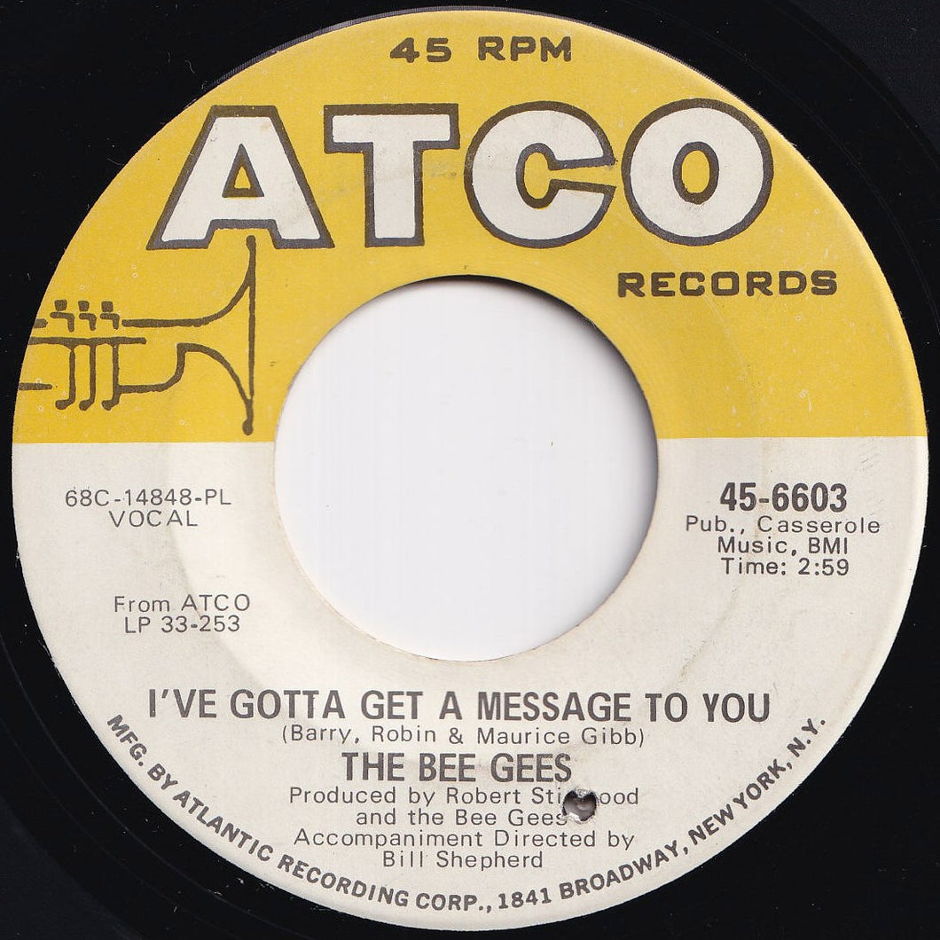 Bee Gees - I've Gotta Get A Message To You / Kitty Can (7 inch Record / Used)