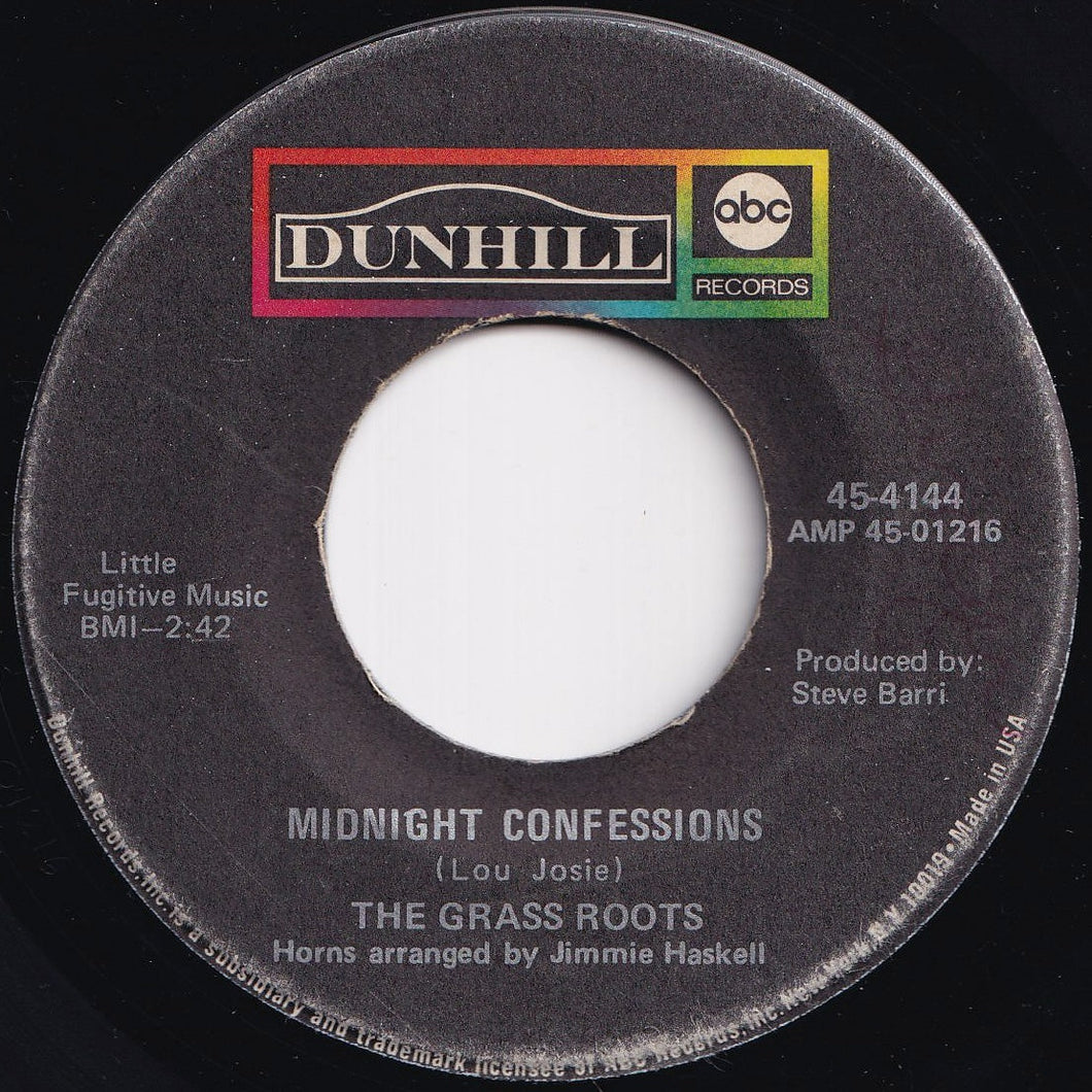 Grass Roots - Midnight Confessions / Who Will You Be Tomorrow (7 inch Record / Used)