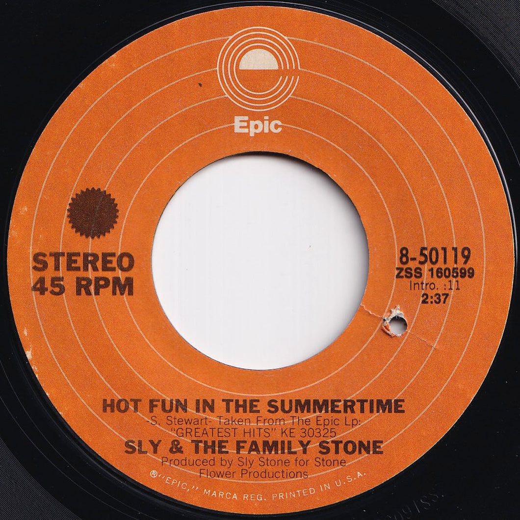 Sly & The Family Stone - Hot Fun In The Summertime / Fun (7 inch Record / Used)