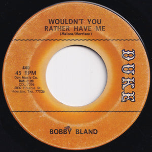 Bobby Bland - Rockin' In The Same Old Boat / Wouldn't You Rather Have Me (7 inch Record / Used)