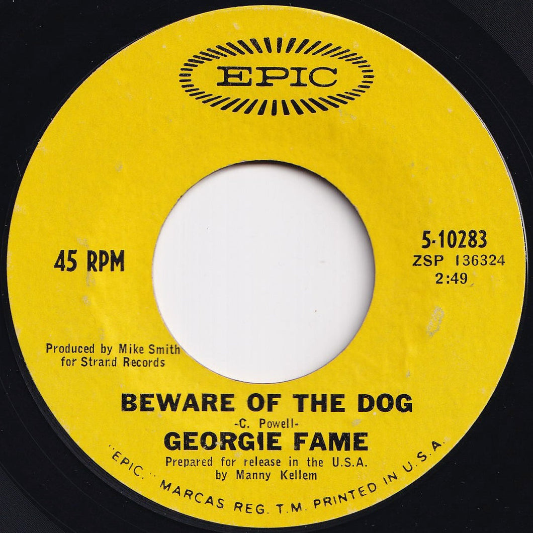 Georgie Fame - The Ballad Of Bonnie And Clyde / Beware Of The Dog (7 inch Record / Used)