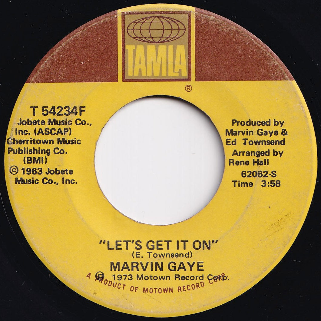 Marvin Gaye - Let's Get It On / I Wish It Would Rain (7 inch Record / Used)