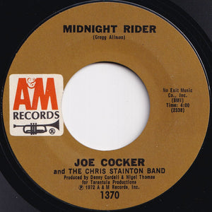 Joe Cocker - Woman To Woman / Midnight Rider (7 inch Record / Used)