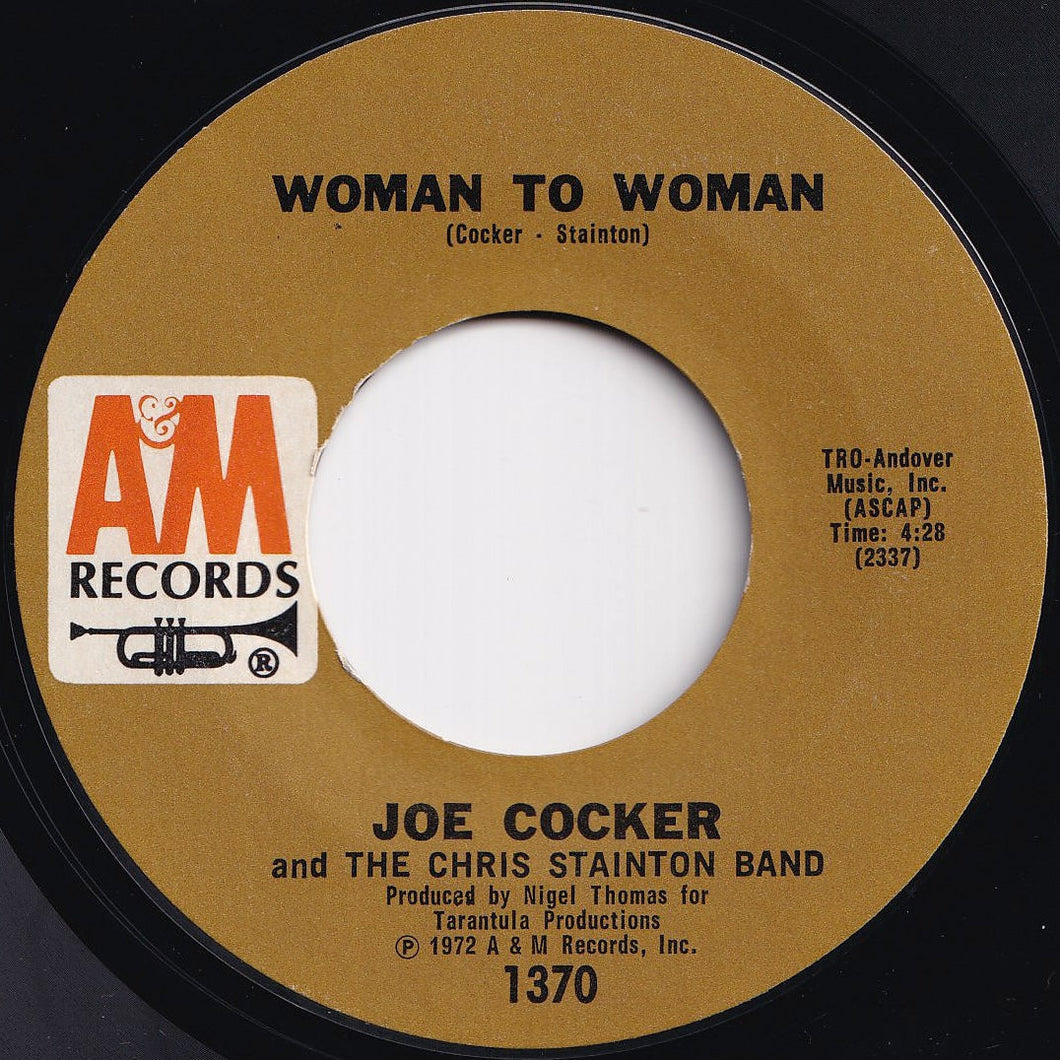 Joe Cocker - Woman To Woman / Midnight Rider (7 inch Record / Used)