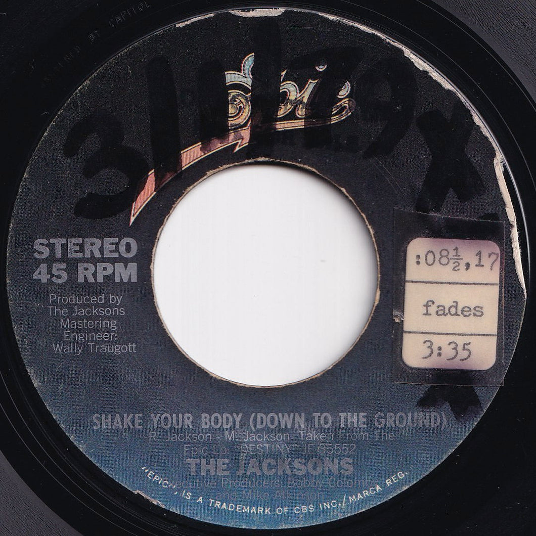 Jacksons - Shake Your Body (Down To The Ground) / That's What You Get (For Being Polite) (7 inch Record / Used)