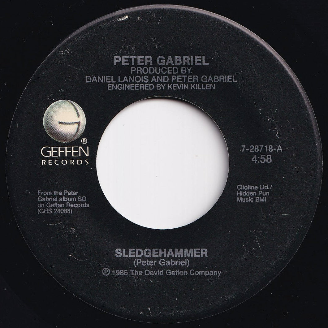 Peter Gabriel - Sledgehammer / Don't Break This Rhythm (7 inch Record / Used)