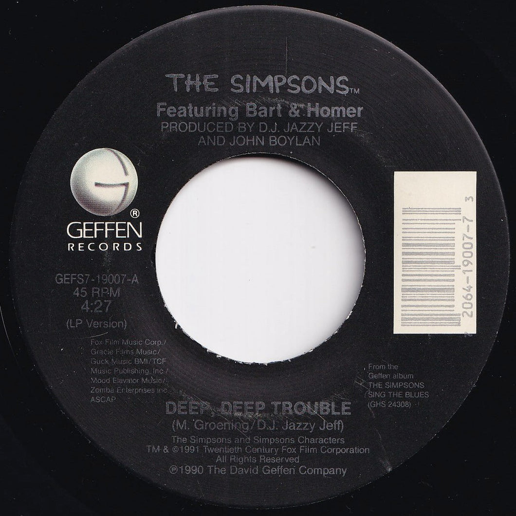Simpsons - Deep, Deep Trouble (LP Version) / Sibling Rivalry (LP Version) (7 inch Record / Used)