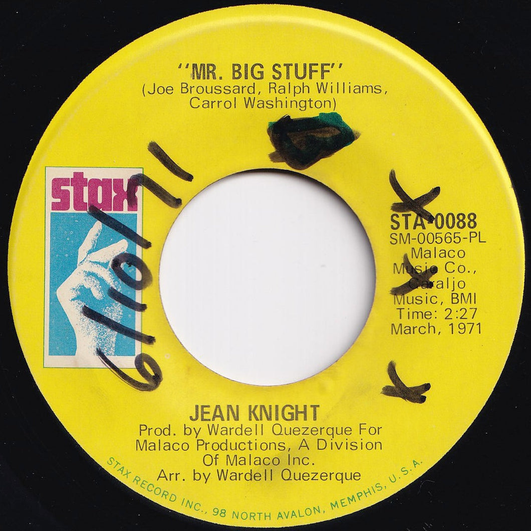 Jean Knight - Mr. Big Stuff / Why I Keep Living These Memories (7 inch Record / Used)