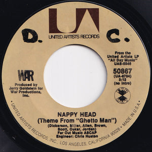 War - Slippin' Into Darkness / Nappy Head (Theme From "Ghetto Man") (7 inch Record / Used)