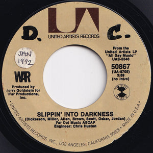 War - Slippin' Into Darkness / Nappy Head (Theme From "Ghetto Man") (7 inch Record / Used)