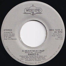 画像をギャラリービューアに読み込む, Sweet G - A Heartbeat Rap / Rap Your Heart Out (Instrumental) (7 inch Record / Used)
