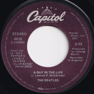 Beatles - Sgt. Pepper's Lonely Hearts Club Band - With A Little Help From My Friends / A Day In The Life (7 inch Record / Used)