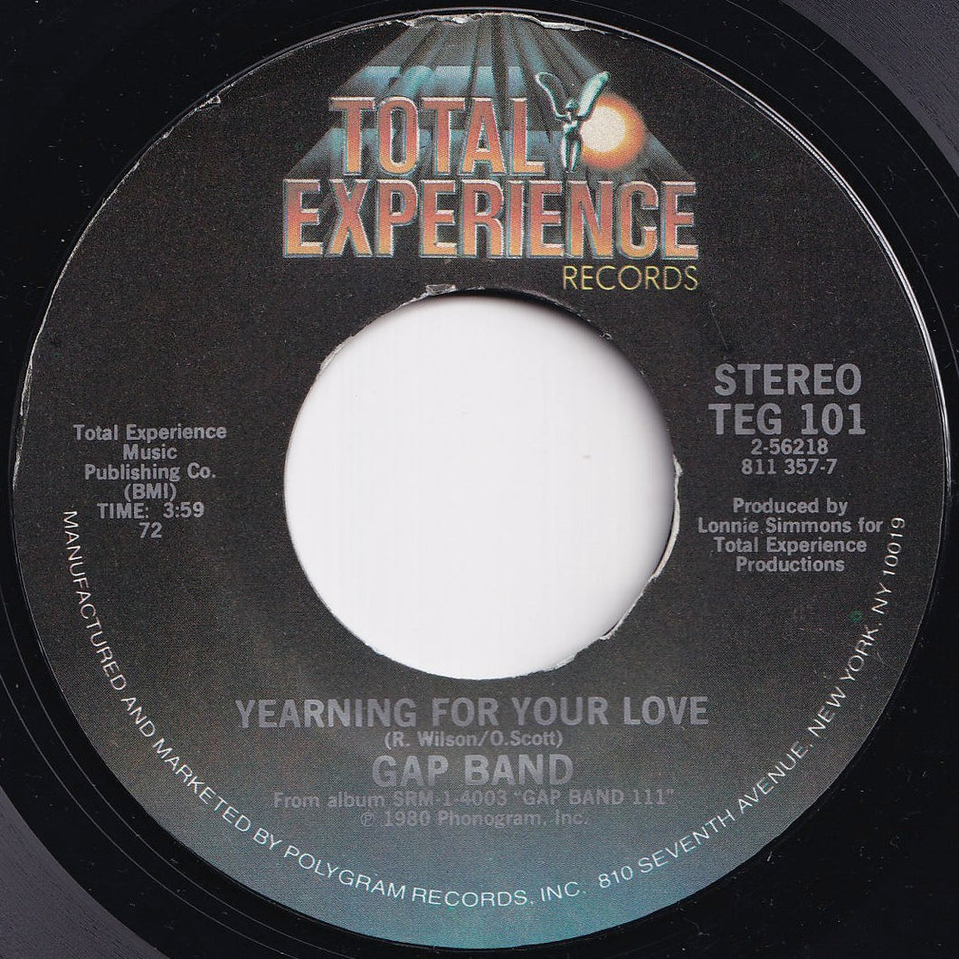 Gap Band - Yearning For Your Love / Burn Rubber (7 inch Record / Used)