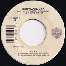 画像をギャラリービューアに読み込む, Fleetwood Mac - Little Lies / Ricky (7 inch Record / Used)
