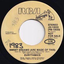 Load image into Gallery viewer, Eurythmics - Sweet Dreams (Are Made Of This) (Stereo) / (Mono) (7 inch Record / Used)

