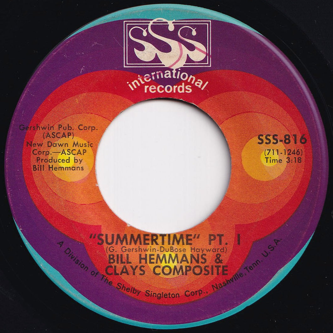 Bill Hemmans - Summertime (Part 1) / (Part 2) (7 inch Record / Used)