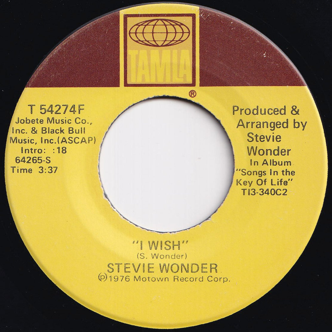 Stevie Wonder - I Wish / You And I (7 inch Record / Used)