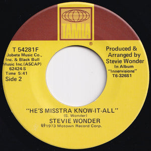 Stevie Wonder - Sir Duke / He's Misstra Know-It-All (7 inch Record / Used)