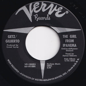 Stan Getz, Joao Gilberto - The Girl From Ipanema / Blowin' In The Wind (7 inch Record / Used)