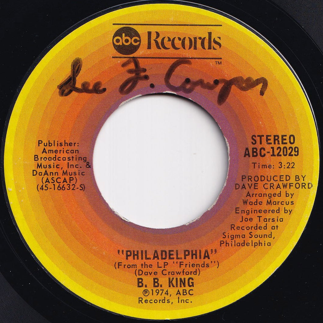 B.B. King - Philadelphia / Up At 5 A.M. (7 inch Record / Used)