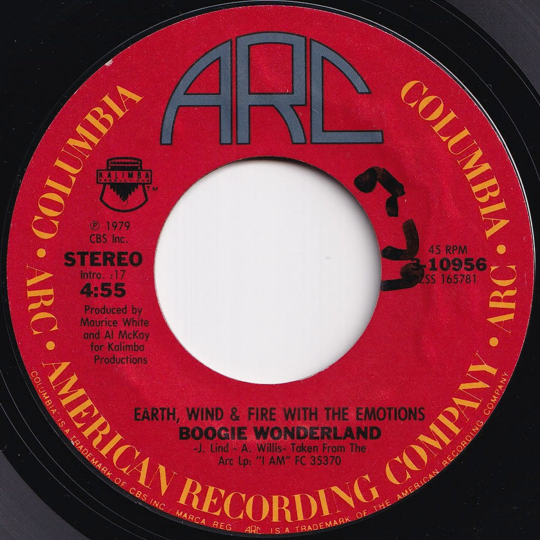 Earth, Wind & Fire, Emotions - Boogie Wonderland / (Instrumental) (7 inch Record / Used)