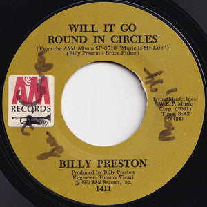 Billy Preston - Will It Go Round In Circles / Blackbird (7 inch Record / Used)