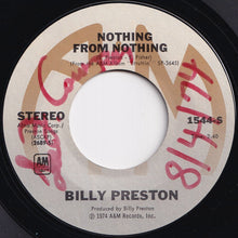 画像をギャラリービューアに読み込む, Billy Preston - Nothing From Nothing / My Soul Is A Witness (7 inch Record / Used)
