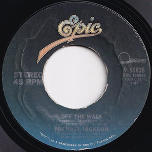 Michael Jackson - Off The Wall / Get On The Floor (7 inch Record / Used)