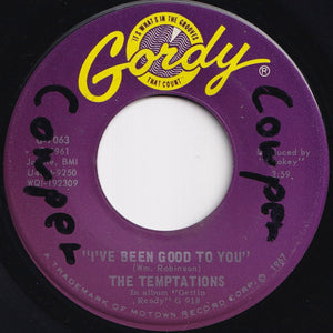 Temptations - You're My Everything / I've Been Good To You (7 inch Record / Used)