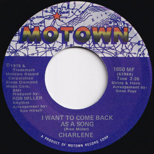 Charlene, Stevie Wonder - Used To Be / I Want To Come Back As A Song (7 inch Record / Used)