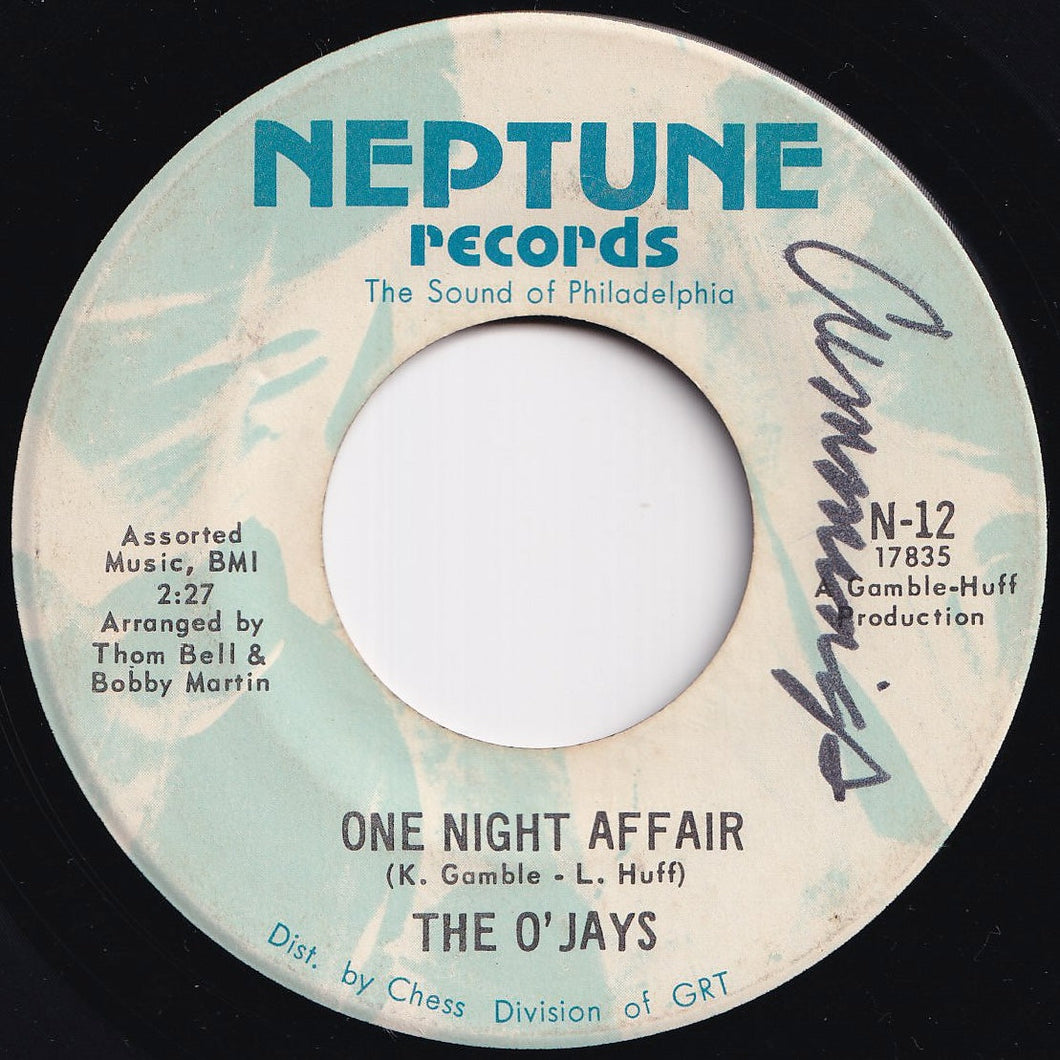 O'Jays - One Night Affair / There's Someone (Waiting Back Home) (7 inch Record / Used)