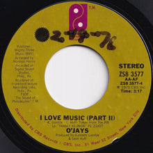 画像をギャラリービューアに読み込む, O&#39;Jays - I Love Music (Part 1) / (Part 2) (7 inch Record / Used)
