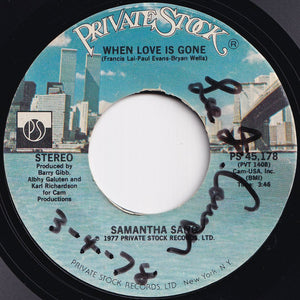 Samantha Sang - Emotion / When Love Is Gone (7 inch Record / Used)