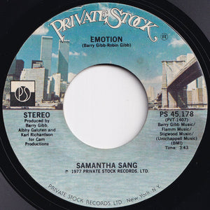 Samantha Sang - Emotion / When Love Is Gone (7 inch Record / Used)