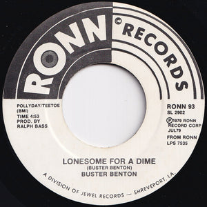 Buster Benton - Born With The Blues / Lonesome For A Dime (7 inch Record / Used)