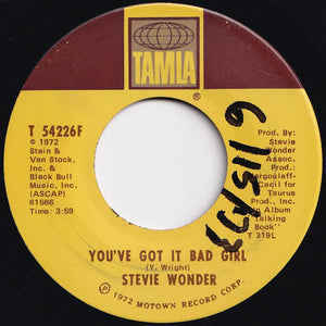 Stevie Wonder - Superstition / You've Got It Bad Girl (7 inch Record / Used)