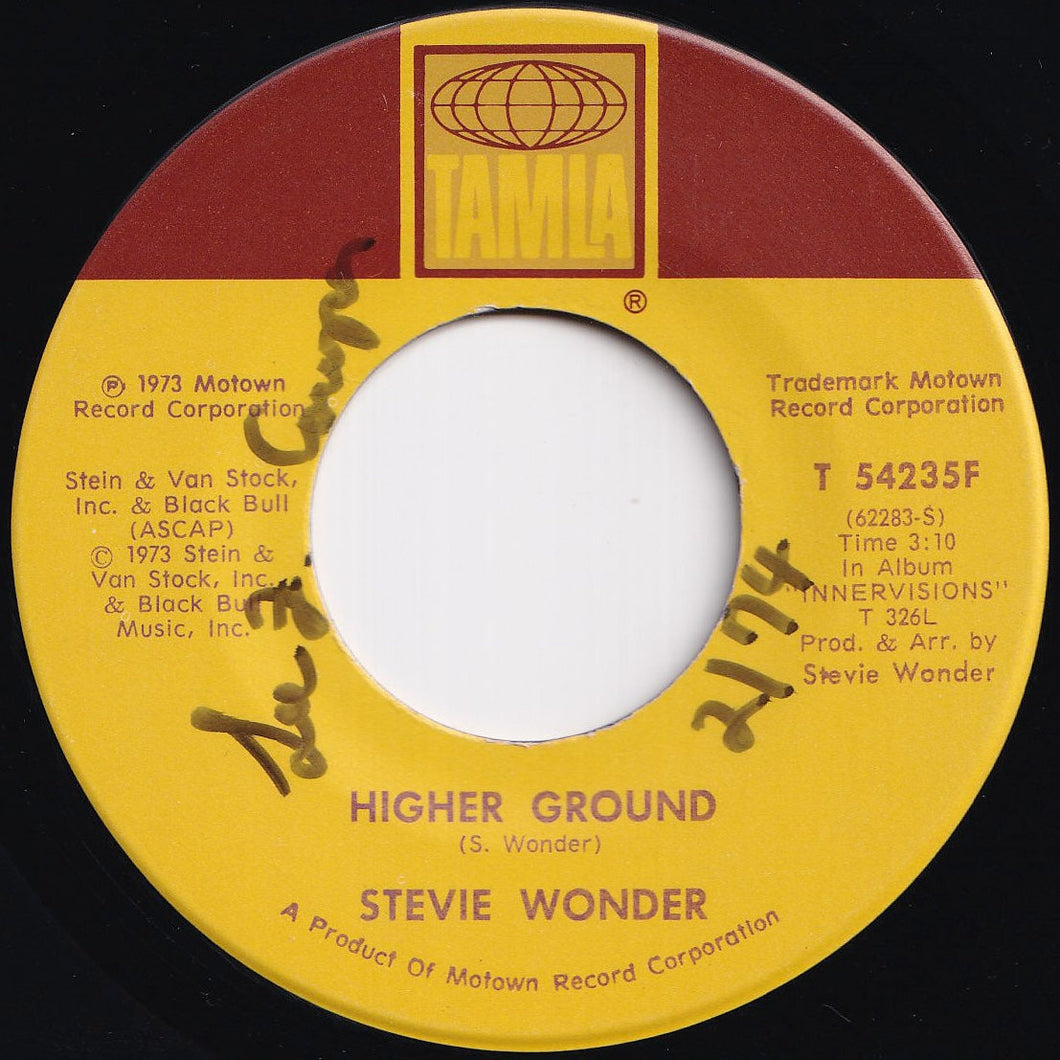 Stevie Wonder - Higher Ground / Too High (7 inch Record / Used)