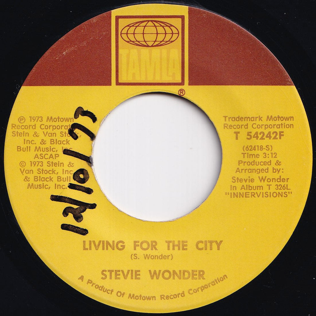 Stevie Wonder - Living For The City / Visions (7 inch Record / Used)