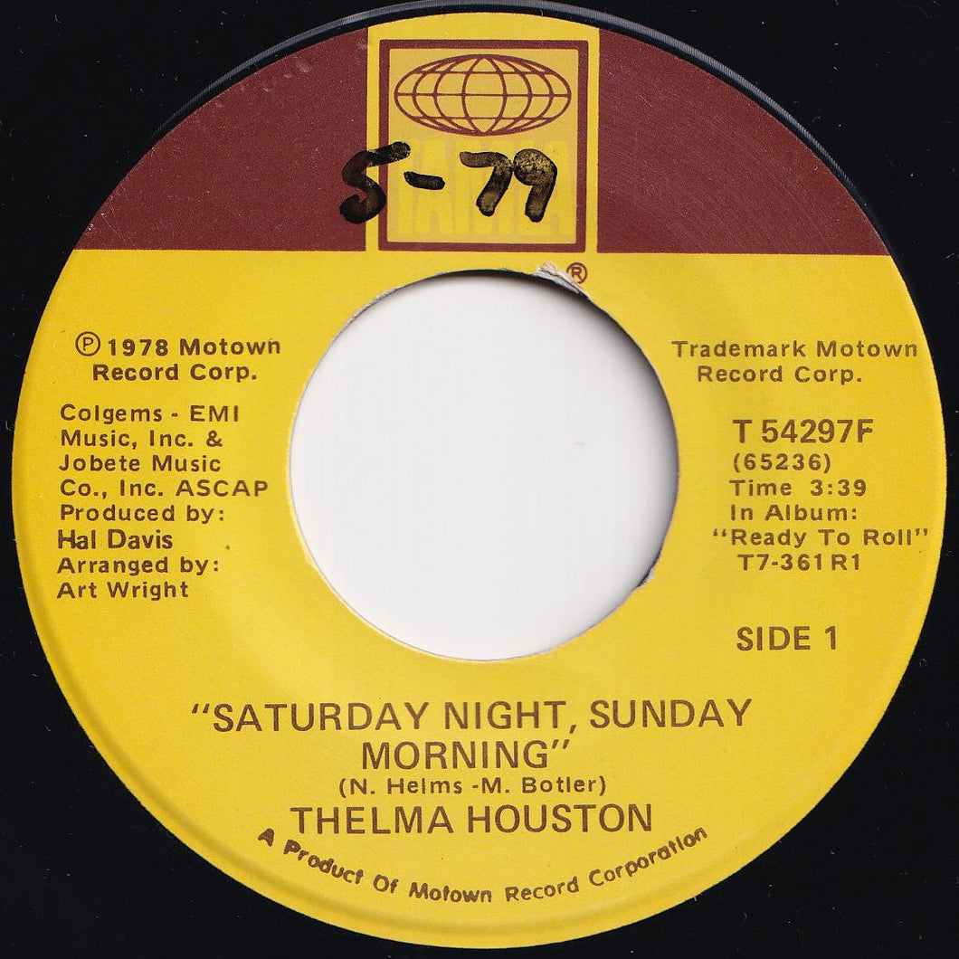 Thelma Houston - Saturday Night, Sunday Morning / Come To Me (7 inch Record / Used)